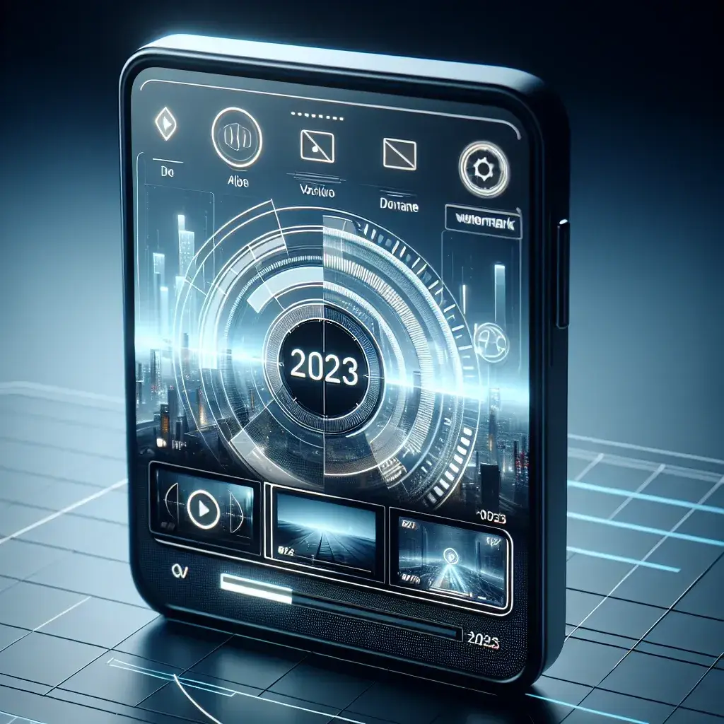 "Imagem ilustrativa mostrando a interface de um aplicativo de download de vídeos do TikTok, destacando o processo fácil de salvar vídeos sem marca d'água em 2023."